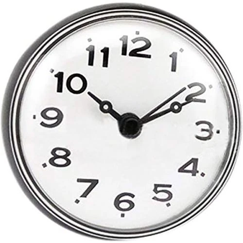 Zoom sur Horloge murale ventouse PULABO noire, étanche, pratique