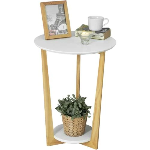 Table Basse Ronde SoBuy, Gueridon, 3 Pieds, Café - Vue principale