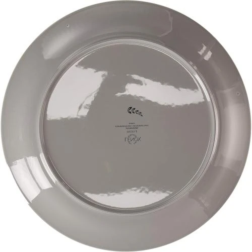 Zoom sur Assiettes en céramique, lot de 4, Lenox, gris, blanc