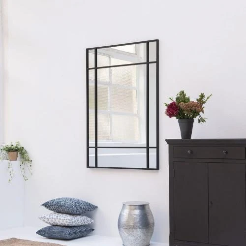Miroir verrière Wallis métal Art Deco DECOCLICO - Vue principale
