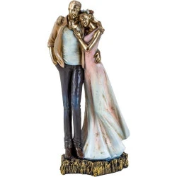 Sculpture Moderne Couple Amoureux Multicolore Lifestyle 