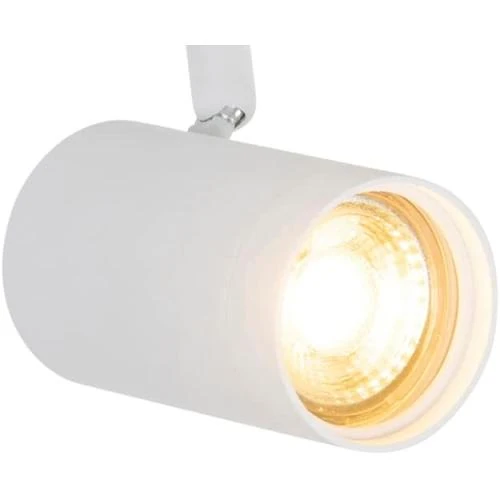 Zoom sur Plafonnier QAZQA rail spot 3 lumières LED blanc moderne