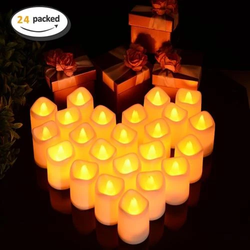Détail de Bougies LED Vacillantes Litake 24 PCS, Décoration Fête