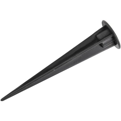 Piquet en plastique noir pour lampe extérieure, jardin, terrasse - Vue principale