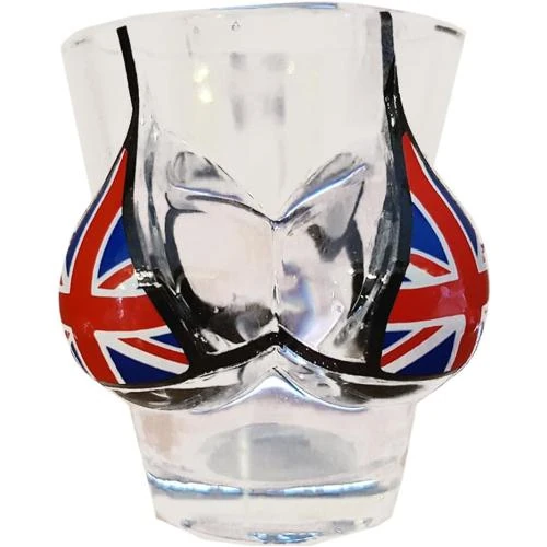 Verre à liqueur Union Jack, bikini intégré, souvenir - Vue principale