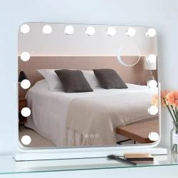 Miroir Hollywood Éclairage Variable, 3 Couleurs, Tactile
