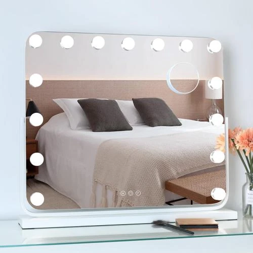 Miroir Hollywood Éclairage Variable, 3 Couleurs, Tactile - Vue principale