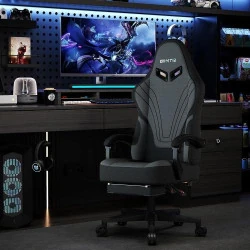 Chaise Gaming Ulody Ergonomique, Dossier Haut, Repose Pieds en situation