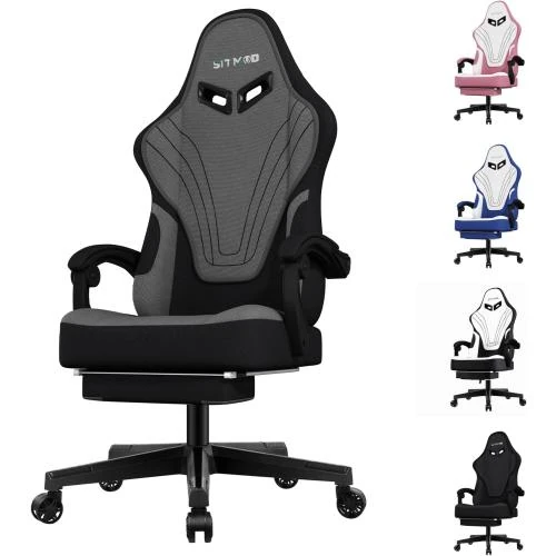 Chaise Gaming Ulody Ergonomique, Dossier Haut, Repose Pieds - Vue principale