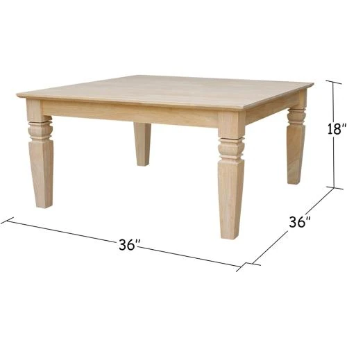 Détail de Table basse carrée brute IC INTERNATIONAL CONCEPTS