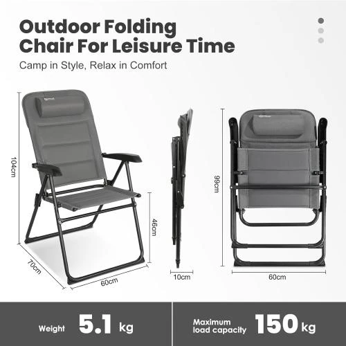 Zoom sur Chaise Homecall 30022, Confortable, Élégante, Gris