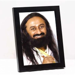 Cadre photo en verre acrylique Zig Zag Gurudev Sri Sri Ravi Shankar