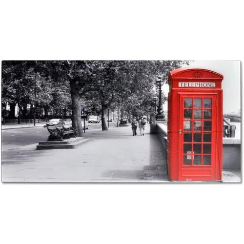 Détail de Table Basse Verre Design Cabine Téléphonique Vidaxl