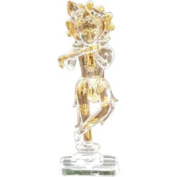 eSplanade Krishna Kishan Murti Statue Sculpture Verre Cristal