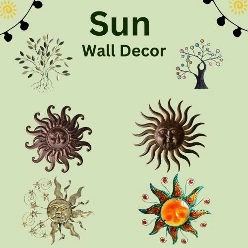 Zoom sur Comfy Hour Arbre de Vie Métal Vert Doré Décoration Murale
