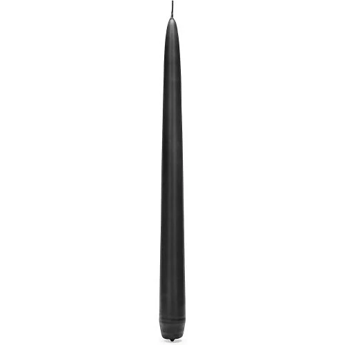 Détail de Bougies coniques PartyDeco, noir mat, lot 10 unités