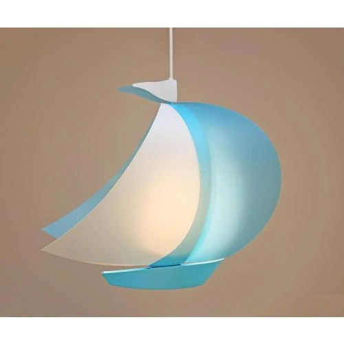Zoom sur Lampe Suspension Bateau Bleu, R amp M Coudert Enfant