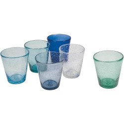 Présentation Verres souffle Villa D'Este Home Tivoli, 6 pièces, Cancun Marea