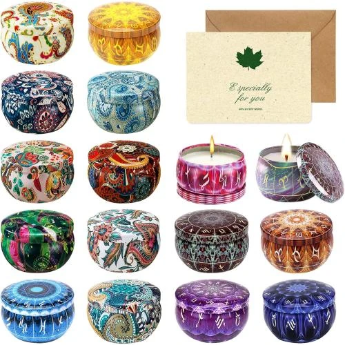 Bougies Parfumées Soja, 16pcs Aromathérapie, Cadeaux Fête - Vue principale