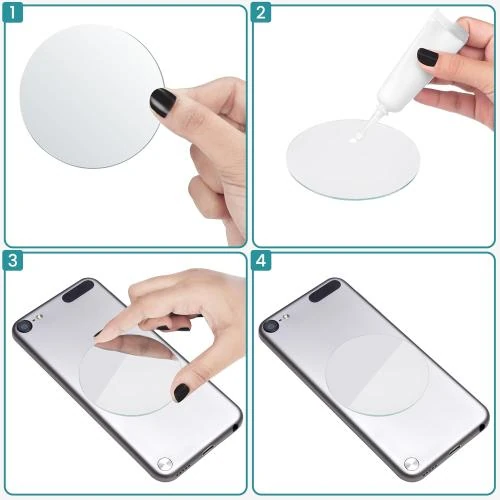 Zoom sur Miroirs Ronds 7,5 cm BELLE VOUS, Bricolage, Artisanat, Décoration