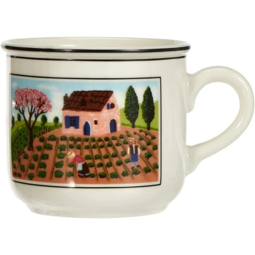Tasse café porcelaine rouge Villeroy Boch élégante - Vue principale