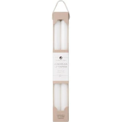 Bougies Premium Fuseau Northern Lights, 2 pièces, Blanc Pur