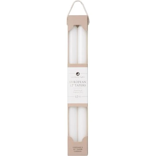 Bougies Premium Fuseau Northern Lights, 2 pièces, Blanc Pur - Vue principale