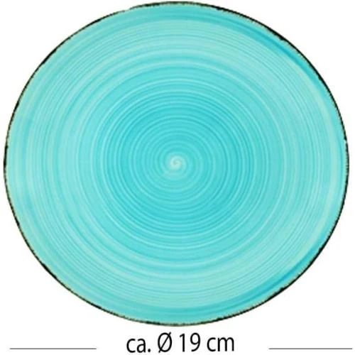Zoom sur Assiettes en faïence modernes peintes à la main, Capri