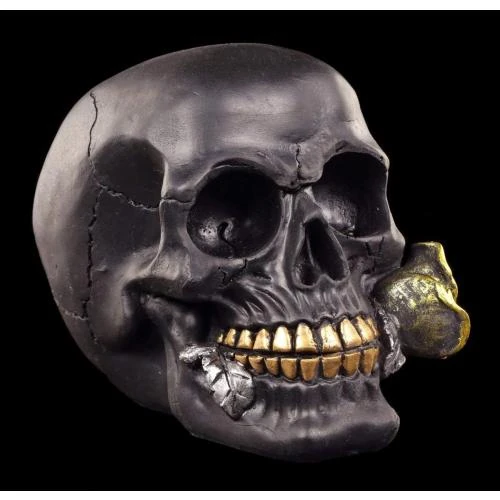Détail de Figuren Shop Gmbh, Grue Rose Noire, Figurine Gothique Peinte