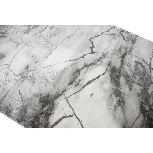 Présentation de Zoom sur Tapis marbre, fibres lustrées, gris, décoration intérieure