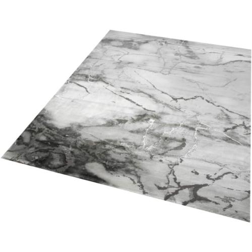 Présentation de Tapis marbre, fibres lustrées, gris, décoration intérieure en situation
