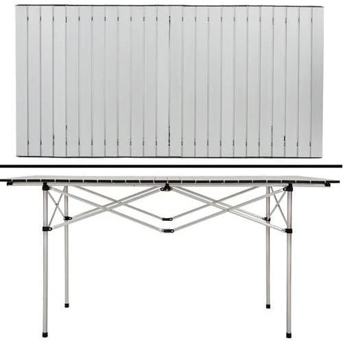 Détail de Table enroulable aluminium légère, pique-nique, camping, jardin