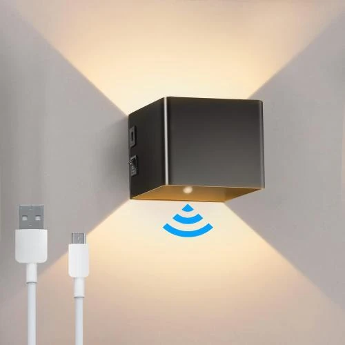 Kinamy Applique Murale LED USB Rechargeable, Détecteur Mouvement - Vue principale
