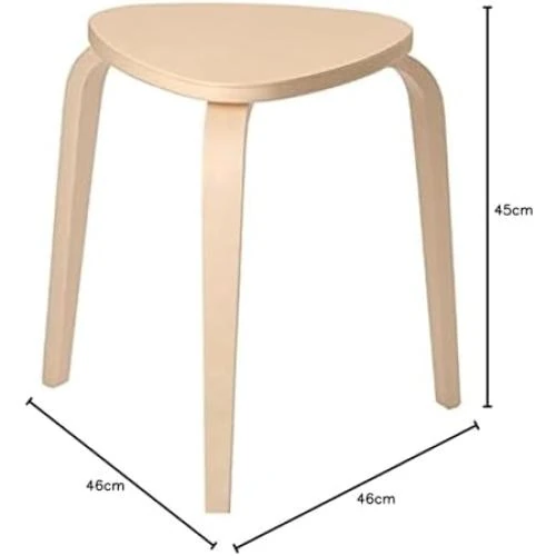 Zoom sur Tabouret Empilable KYRRE FROSTA de IKEA en Bois Massif