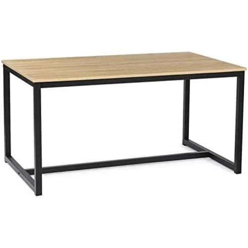 Table à Manger Industrielle Detroit, Design Moderne, 8 Personnes, 180 cm - Vue principale