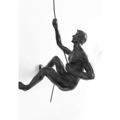 Zoom sur Sculpture Murale Bronze Haute Collage, Fait Main, Corde Métallique