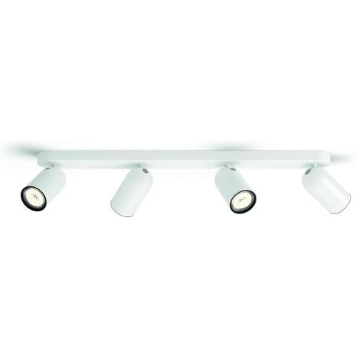 Zoom sur Philips myLiving Spot Lumière GU10 Blanc Métal 10W