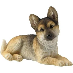 Sculpture chiot berger allemand assis, Veronese Design