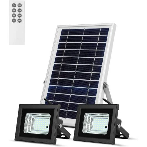 Projecteurs Solaires Extérieurs, Télécommande, 42 LEDs, Étanches - Vue principale