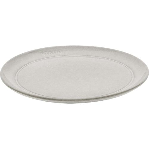 Présentation de Présentation Assiette plate STAUB truffe blanche, céramique anti-rayures