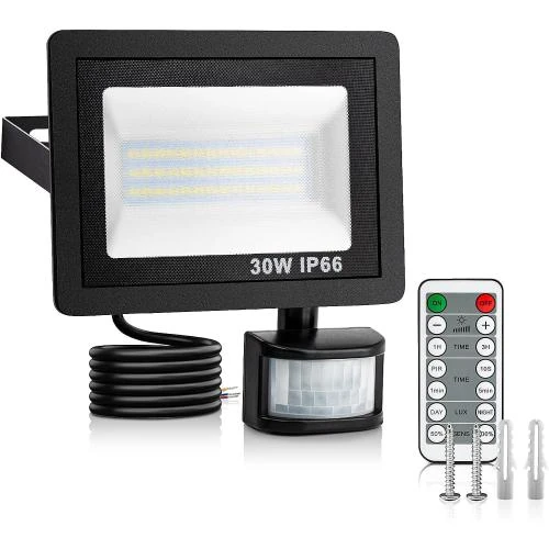 Lampes sécurité extérieures AdrreyuFny, détecteur mouvement, LED 6500 K - Vue principale