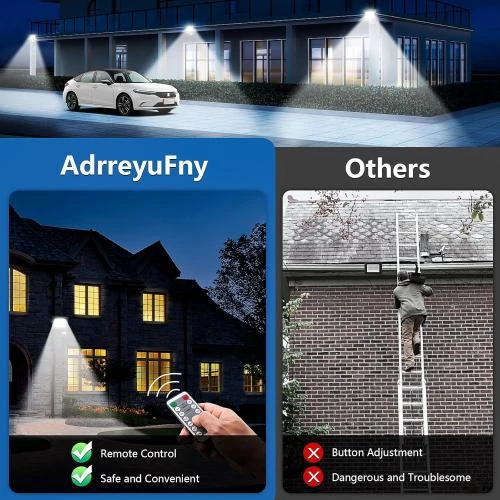 Détail de Lampes sécurité extérieures AdrreyuFny, détecteur mouvement, LED 6500 K