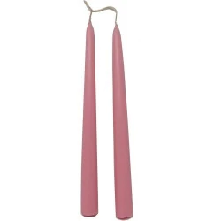 Bougie conique IHR 24 cm couleur unie Orchidée Rose