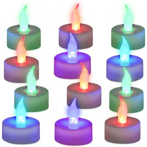 Bougies LED Flamme Changement Couleurs, Lot 12 - Vue principale
