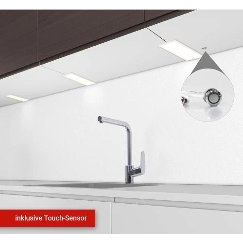Détail de Spots LED Rolux, 3 pièces, Blanc chaud, Capteur tactile