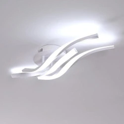Plafonnier LED Comely, Luminaire Moderne 24W, Blanc Froid