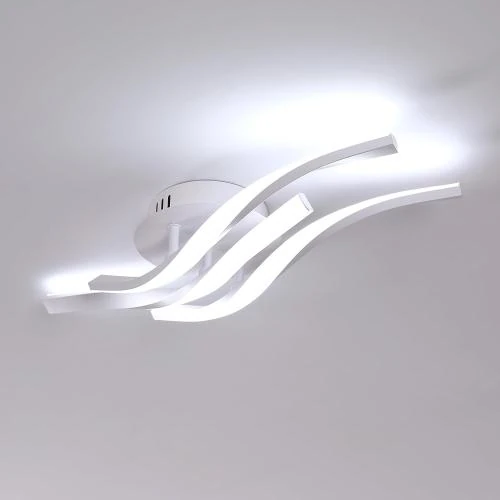 Plafonnier LED Comely, Luminaire Moderne 24W, Blanc Froid - Vue principale