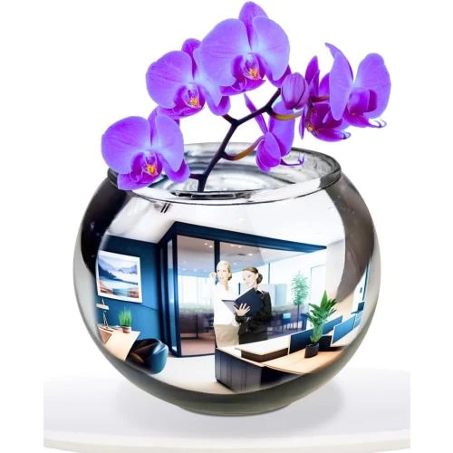 Miroir convexe Skywin, décoration cabine, bureau esthétique - Vue principale