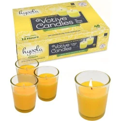 Bougie parfumée citronnelle Hyoola, tasse verre, anti-moustiques