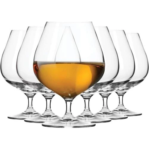 Krosno Verres Cognac Brandy Whisky Lot 6 Lavables - Vue principale